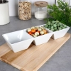 Miseczka ceramiczna na dipy sosy przekąski do sosów dip biały 3x220ml